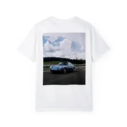 Porsche 911 Classic Blue Highway Drive