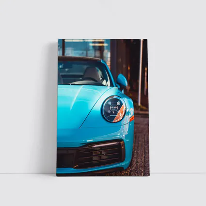 Porsche 911 Miami Blue Front Close Up