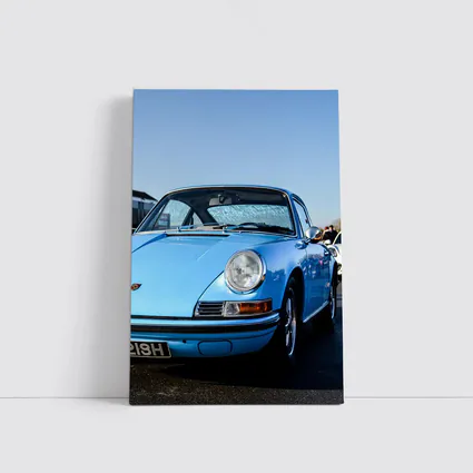 Classic Porsche 911 Blue Sunny Day