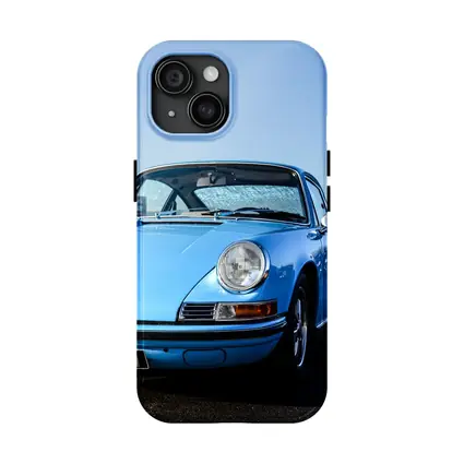 Classic Porsche 911 Blue Sunny Day