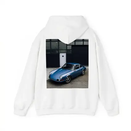 Classic Porsche 911 Blue Industrial Garage