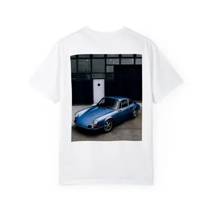 Classic Porsche 911 Blue Industrial Garage