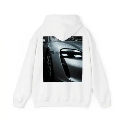 Porsche Taycan Front Close Up Rain Drops