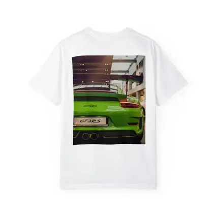 Porsche GT3 RS Green Rear Dealership