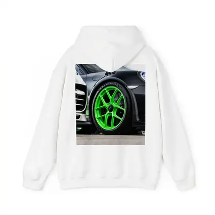Porsche 911 Neon Green Wheels Track Detail