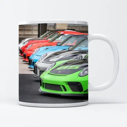 Porsche GT3 RS Cars Lined Up Track