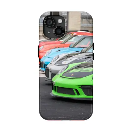 Porsche GT3 RS Cars Lined Up Track