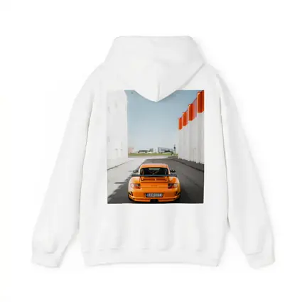 Porsche GT3 RS Orange Rear Street View