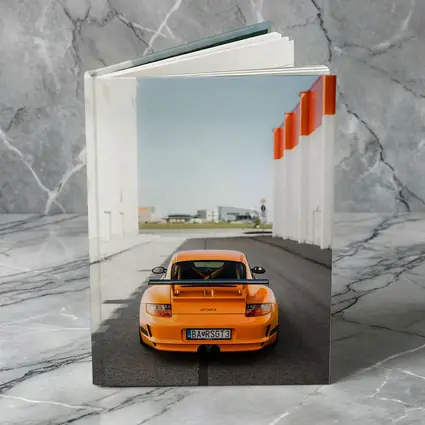 Porsche GT3 RS Orange Rear Street View