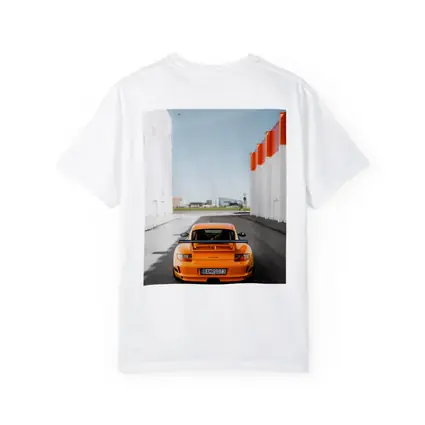 Porsche GT3 RS Orange Rear Street View
