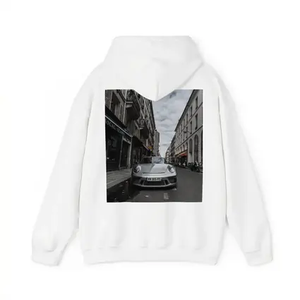 Porsche 911 Silver on Paris Street