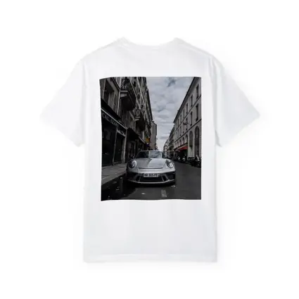 Porsche 911 Silver on Paris Street