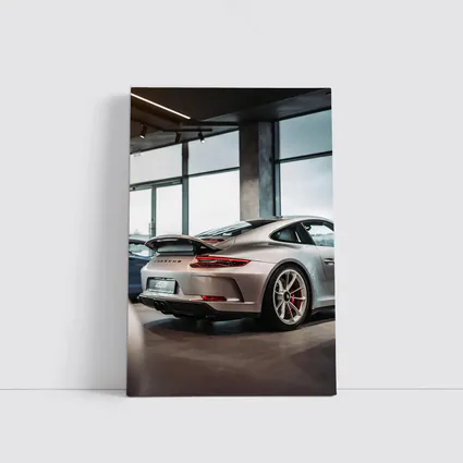 Porsche 911 GT3 Silver Inside Dealership