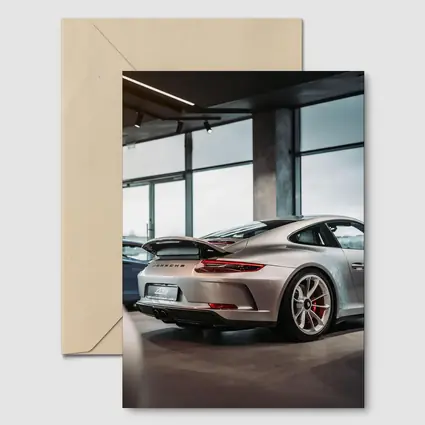 Porsche 911 GT3 Silver Inside Dealership