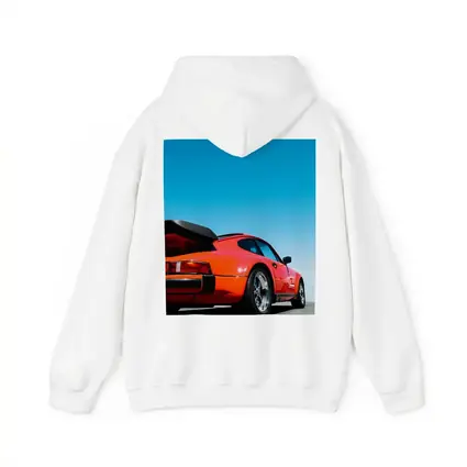 Porsche 911 Orange Sports Car Blue Sky