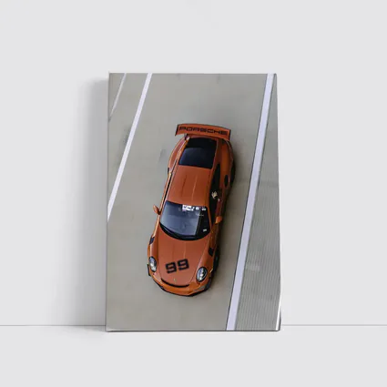 Porsche 911 GT3 Orange Race Track