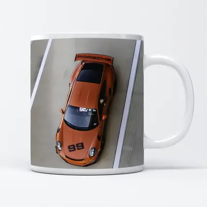 Porsche 911 GT3 Orange Race Track