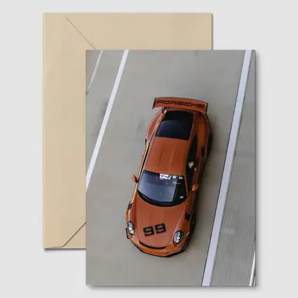 Porsche 911 GT3 Orange Race Track