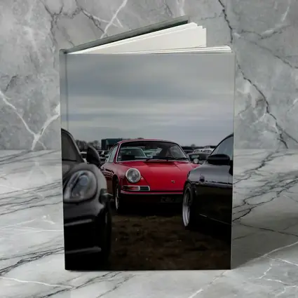 Red Porsche 911 Classic Car Meet Outdoors