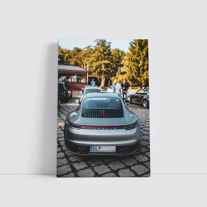 Porsche 911 Carrera Rear Silver Cobblestone
