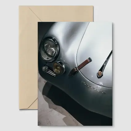 Classic Porsche 356 Silver Front Detail