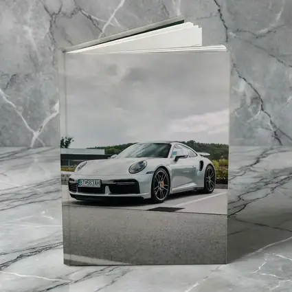 Porsche 911 Turbo Silver Cloudy Sky