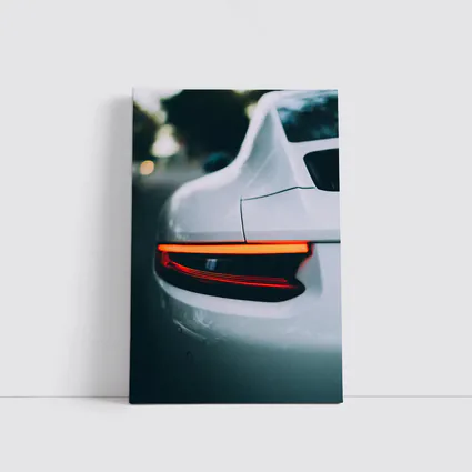 Porsche 911 Tail Light Close Up Shot
