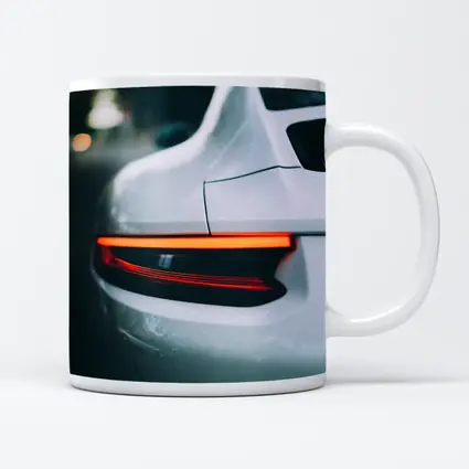 Porsche 911 Tail Light Close Up Shot