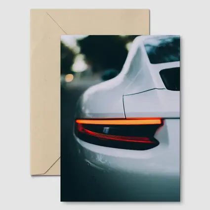 Porsche 911 Tail Light Close Up Shot