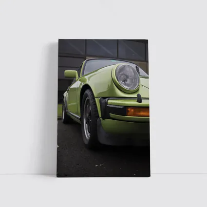 Green Porsche 911 Classic Street Portrait