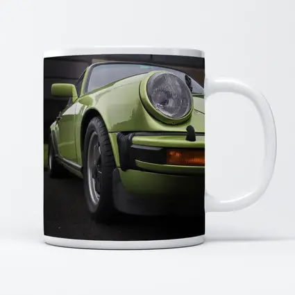 Green Porsche 911 Classic Street Portrait