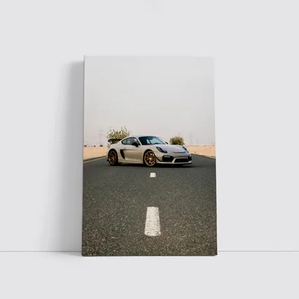 Porsche Cayman GT4 On Desert Road