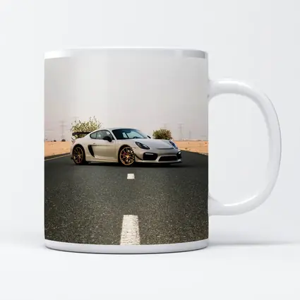 Porsche Cayman GT4 On Desert Road