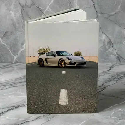 Porsche Cayman GT4 On Desert Road