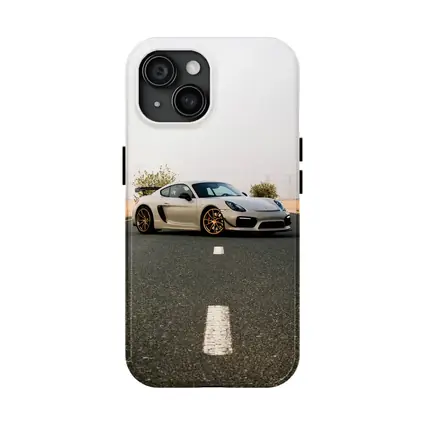 Porsche Cayman GT4 On Desert Road