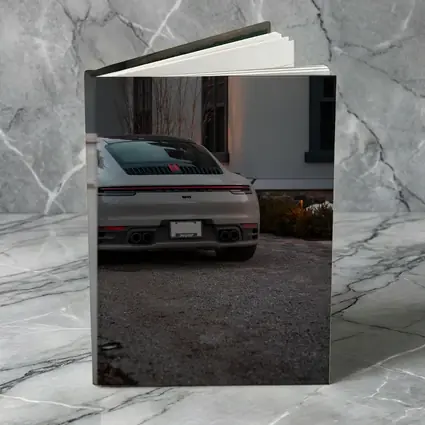 Porsche 911 Rear View Driveway Dusk