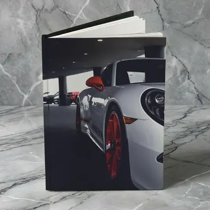 Porsche 911 White Red Wheels Parking Garage