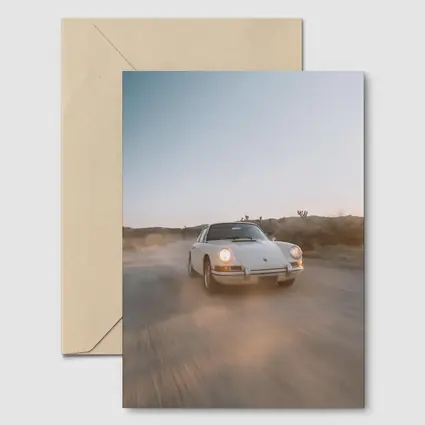 Porsche 911 Classic White Desert Dust Drive
