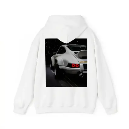 Porsche 911 Singer White Rear Dark Studio
