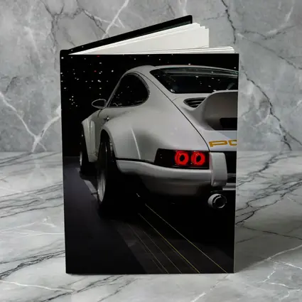 Porsche 911 Singer White Rear Dark Studio