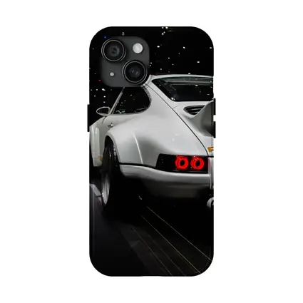 Porsche 911 Singer White Rear Dark Studio