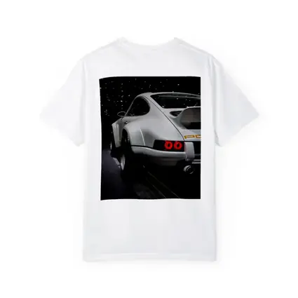 Porsche 911 Singer White Rear Dark Studio