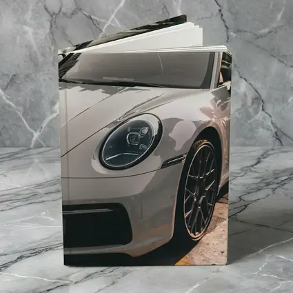 Porsche 911 Silver Sports Car Close Up