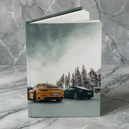 Porsche 911 Yellow Green Snow Winter