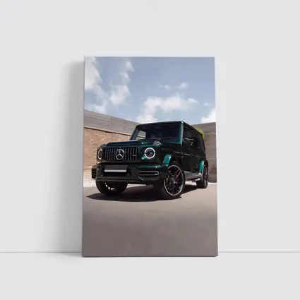 Mercedes G-Class Dark Green Urban Setting