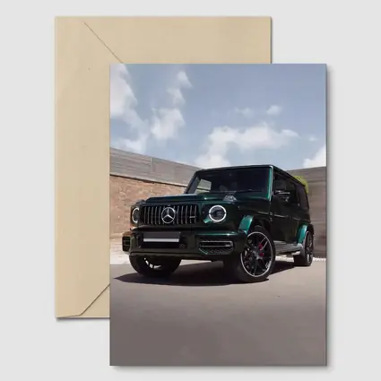 Mercedes G Class Dark Green Urban Setting