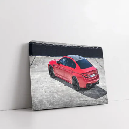 BMW M5 Competition Red on Track