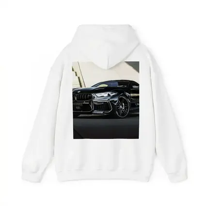 BMW M8 Manhart Black Coupe Urban Setting