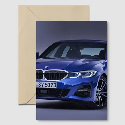BMW 3 Series G20 Blue Studio Shot