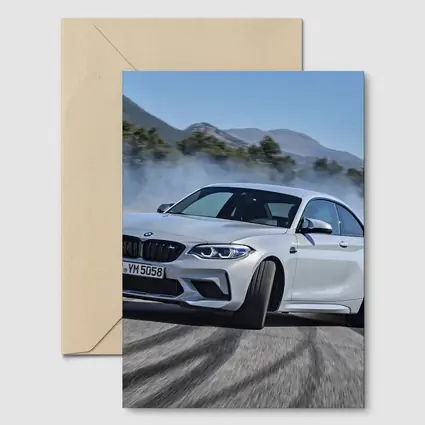 BMW M2 Drifting on Track Smoke